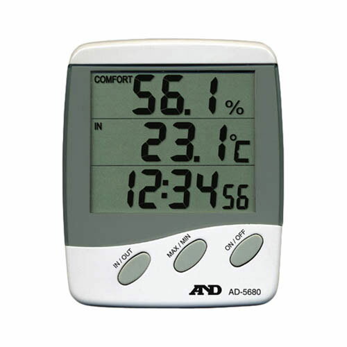 外部センサー付き温湿度計(快適さのめやすを表示) AD-5680