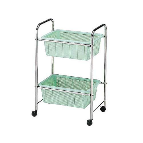 ステンレス脱衣ワゴン・ラック(深型) 520*355*800mm 2段