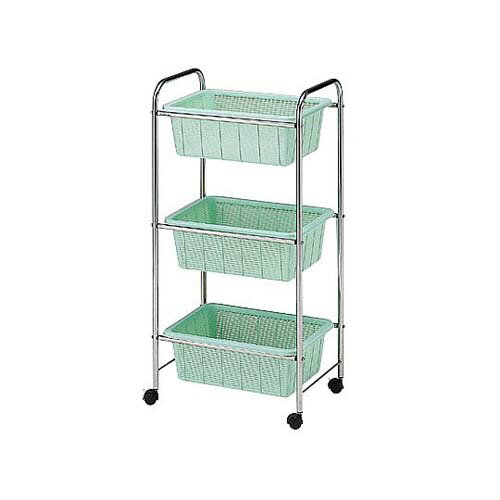 ステンレス脱衣ワゴン・ラック(深型) 520*355*1050mm 3段