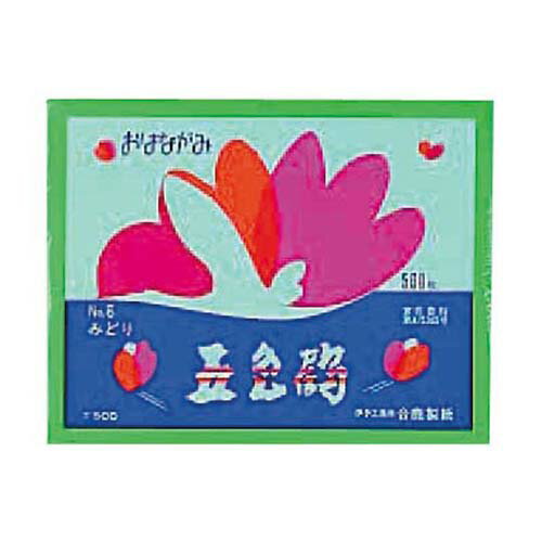 お花紙 (五色鶴) みどり GT500-6