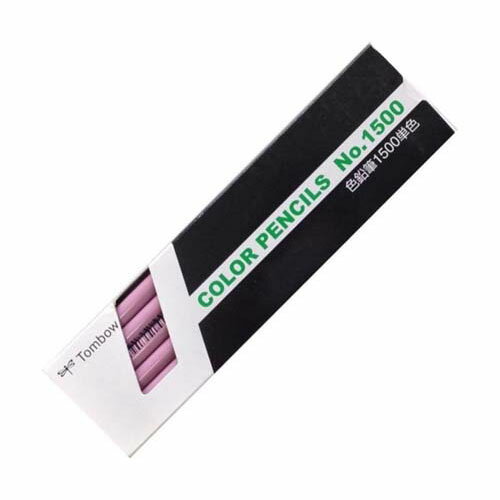 色鉛筆 1500 単色 ふじいろ 藤色 1ダース (12本入) 1500-21