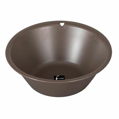 フロート洗面器 約直径270xH95mm ブラウン 07744