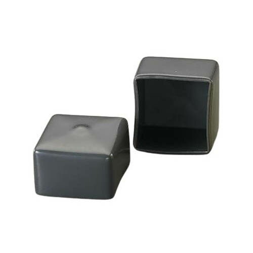 50x50x30mm 角型保護キャップ(グレ-／2個) EA983FN-50G