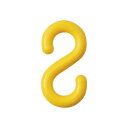 S字フック 黄 2個組 284123