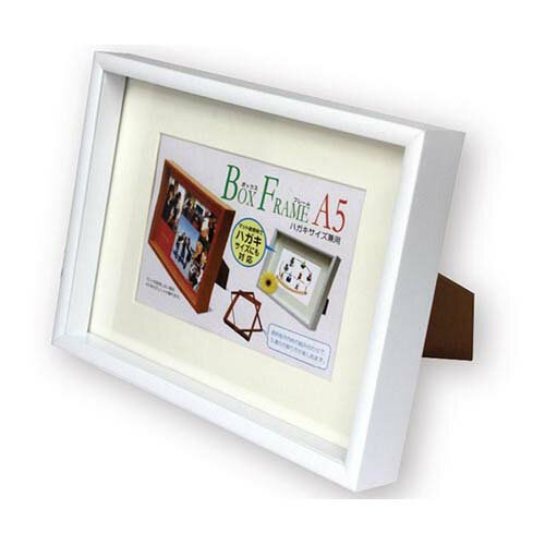 ボックスフレーム A5判 (ハガキ兼用) ホワイト OKF-BF／A5KG／WH