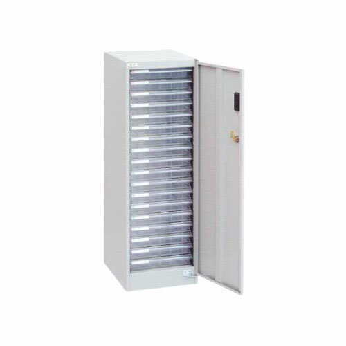 セキュリティ フロアケース A4／浅型18段 ニューグレー AF-S18 AF-S18ニユ-グレ-