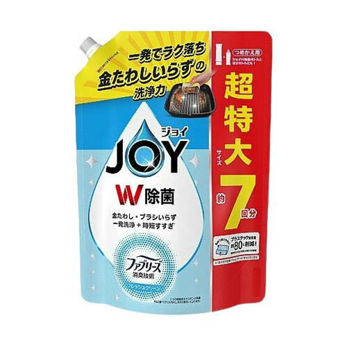 樂天商城 - ジョイ W除菌 ファブリーズ消臭技術 フレッシュクリーン 詰め替え 超特大 930mL