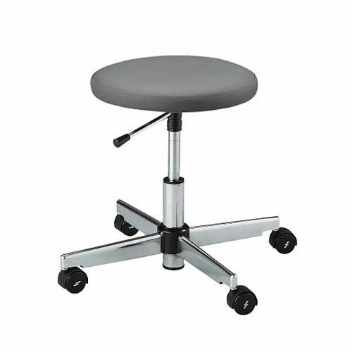 クリーンルーム用帯電防止チェア (クラス100対応) リング無し ブラック CR-83B