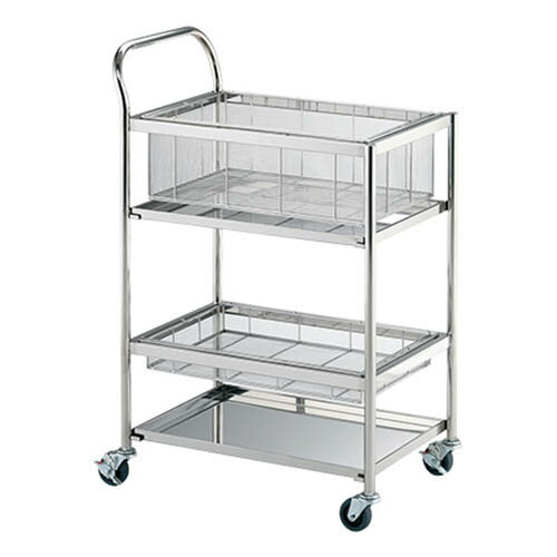 ステンレスバスケットワゴン NBW