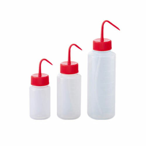 洗浄瓶カラフルバリエ広口 レッド 250mL