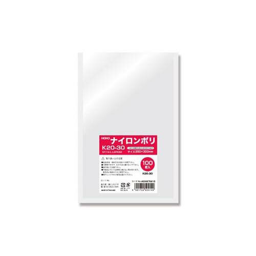 HEIKO ポリ袋 ナイロンポリ K20-30 100枚 006679816
