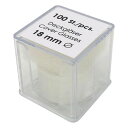 丸型カバーグラス 直径18mm 100枚*10箱入 01 115 80_PK10