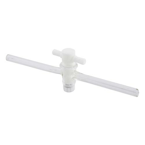 プラグ付二方コック (パイレックス (R) 硝子管) 7*10