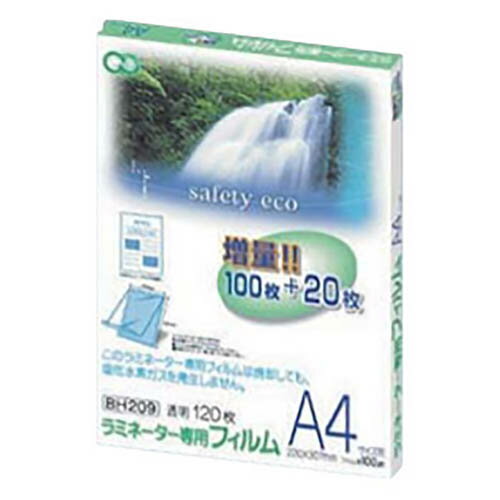 乐天商城 - ラミネーターフィルム A3 100マイクロm 1箱 (120枚入) BH211(A3)