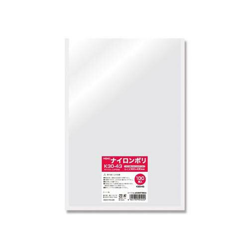 HEIKO ポリ袋 ナイロンポリ K30-43 100枚 006679824