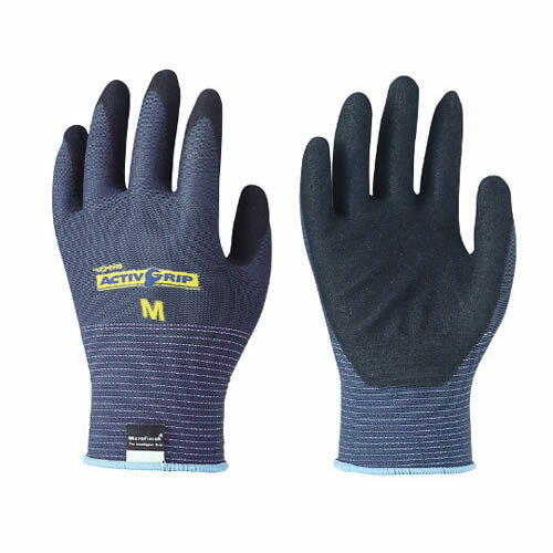 ニトリル背抜き手袋 アクティブグリップ3双組 583-M