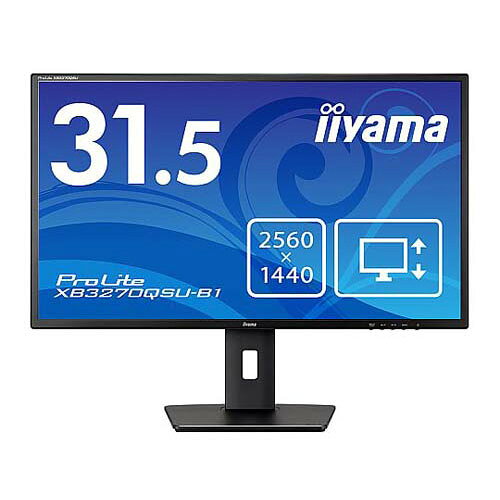 液晶ディスプレイ 31.5型/2560×1440/HDMI、DisplayPort/ブラック/スピーカー：あり/IPS方式 XB3270QSU-B1