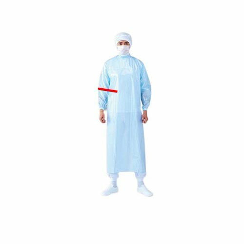 クリーンコート 首マジック腰ひも LL ブルー E4002-1-LL