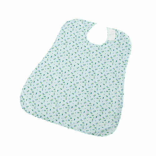 さわやか食事用エプロン つぼみ ブルー