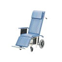 フルリクライニング車椅子 (介助式／スチール製／座幅