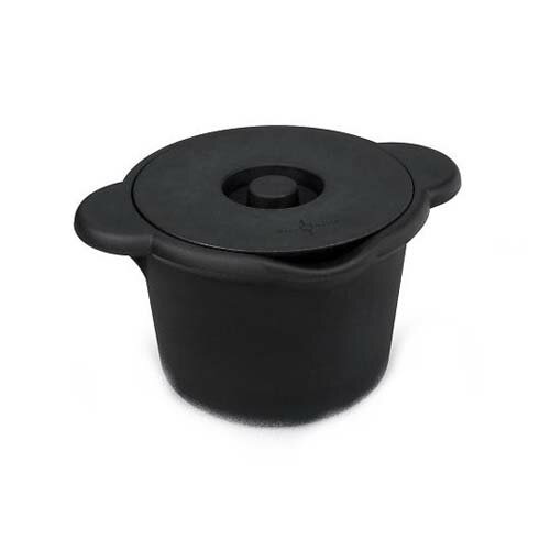 アイスバケツ (フタ・ハンドル付) 丸型 (黒) 4L