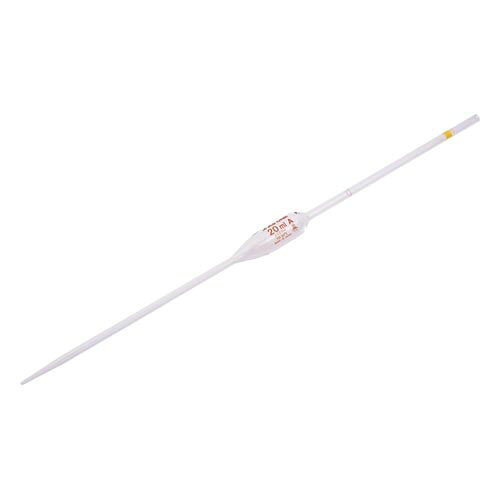●材質：硼珪酸ガラス-1●JIS R3505規格品 クラスA(マーク付き)●容量精度・ロットNo本体表記●容量：20mL●体積許容誤差：±0.03mL●全長：470mm●上部外径：直径8mm●色：黄●事業者向け商品です。リニューアルに伴い、パッケージ・内容等予告なく変更する場合がございます。予めご了承ください。広告文責：楽天グループ株式会社050-5212-8316