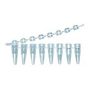 PCR 8連チューブ&8連ドームキャップ 0.2ml ナチュラル 1セット (1000本*4個入) PCR-8A