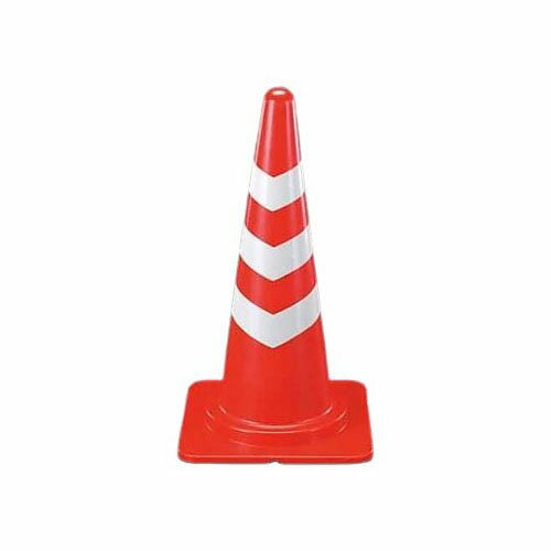 380x380x700mm ヤワラカコーン(赤／反射有／10本) EA983FT-51