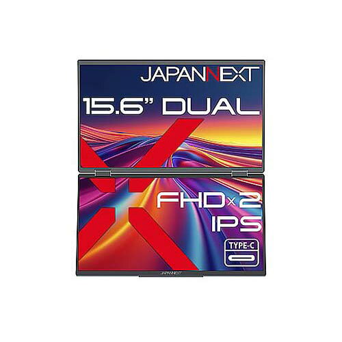 液晶ディスプレイ 15.6型/1920×1080/miniHDMI×2、USB-C×1/ブラック/スピーカー有/2年保証 JN-DMD-IPS156F