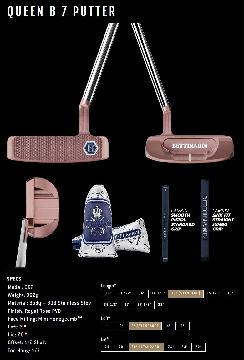 プロラインGolfのBettinardi 2025 Queen B 7 Putter ベティナルディ 2025 クイーン B 7 パター｜アングル2