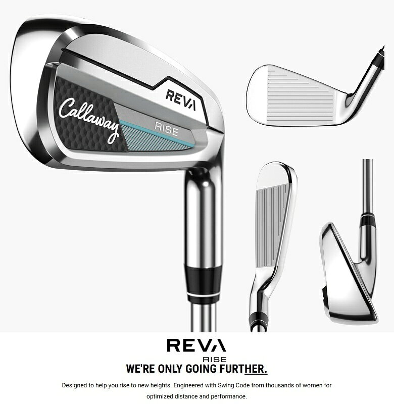 プロラインGolfの【レフティモデル】Callaway Women's REVA RISE Iron キャロウェイ レディース レバ ライズ アイアン 5本セット｜アングル2