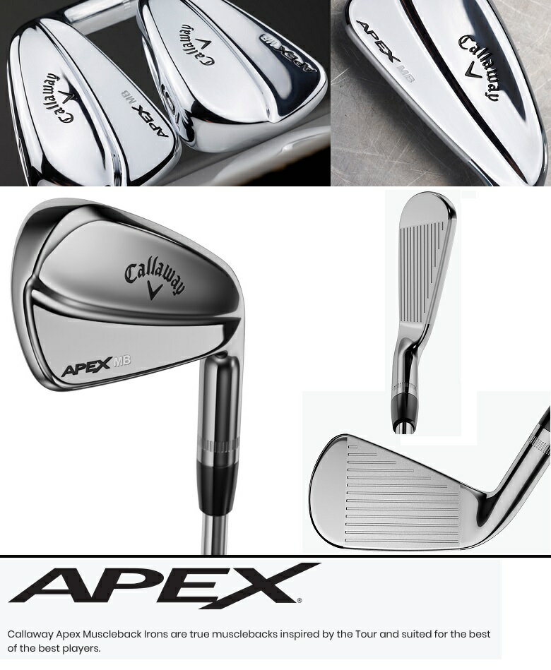 在庫あり！【単品アイアン】Callaway Apex MB Iron キャロウェイ エイペックス マッスルバック 単品アイアン #2,#3,#4,AW メーカーカスタムシャフトモデル