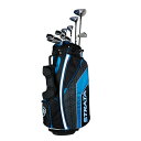 Strata Ultimate 16-Piece Men's Set！！ USPGA ツアープレーヤーのジム・フューリックも契約していたメーカー"STRATA"が"Callaway Strata"としてクラブセットを発売しました。：スペック： セット内容：1W,3W,4H,5H,6I〜9I,PW,SW,Putter(11本セット)フレックス：UniFlex、4H,5H(スチールシャフト)ヘッドカバー(1W,3W,4H,5H) スタンドバッグ(レインフード付)