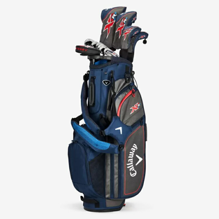 Callaway XR Complete Set！！ ：スペック： セット内容：1W,3W,4H,5H,6I〜9I,PW,AW,SW,Putter(12本セット） シャフト：1W,3W,4H,5H (Callaway XR Graphite S-Flex) アイアン (Callaway オリジナルスチールシャフト S-Flex)ヘッドカバー(1W,3W,4H,5H、Putter) スタンドバッグ(レインフード付) USモデル