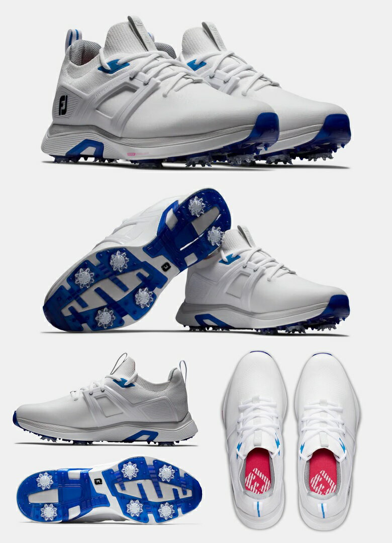 FootJoy HyperFlex Golf Shoes (White / Blue) フットジョイ ハイパーフレックス ゴルフ シューズ 51118
