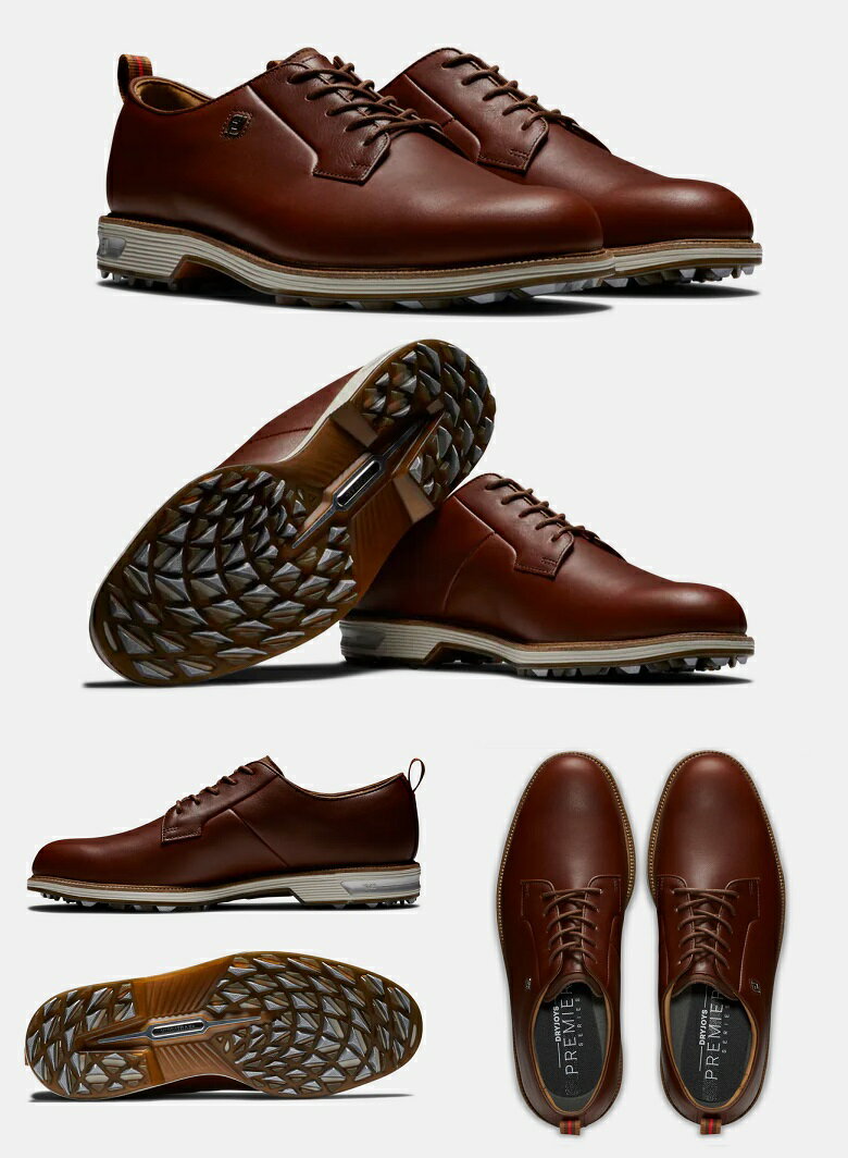 FootJoy Premiere Series - Field Spikeless Golf Shoes (Brown) フットジョイ フィールド スパイクレス ゴルフ シューズ 53987