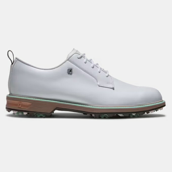 樂天商城 - FootJoy Premiere Series - Field Shoes - White / Chestnut / Aqua Marine フットジョイ フィールド ゴルフ シューズ 54566