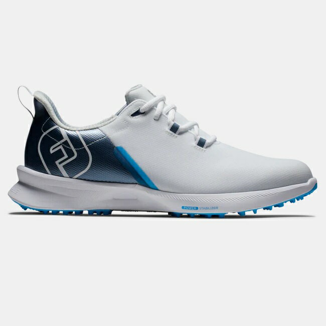 FootJoy FJ Fuel Sport Golf Shoes - White / Blue フットジョイ FJ フューエル スポーツ ゴルフ シューズ 55454