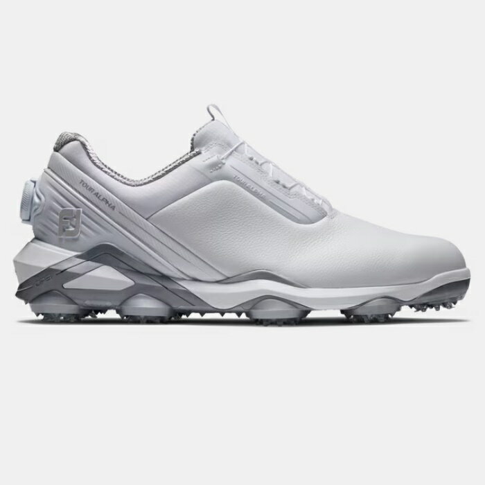 FootJoy Tour Alpha Boa Golf Shoes (White/Gray) フットジョイ ツアー アルファ ボア ゴルフ シューズ 55544 1