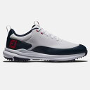 FootJoy Tour Rival Golf Shoes (White / Navy) フットジョイ ツアー ライバル ゴルフ シューズ 56959(4)