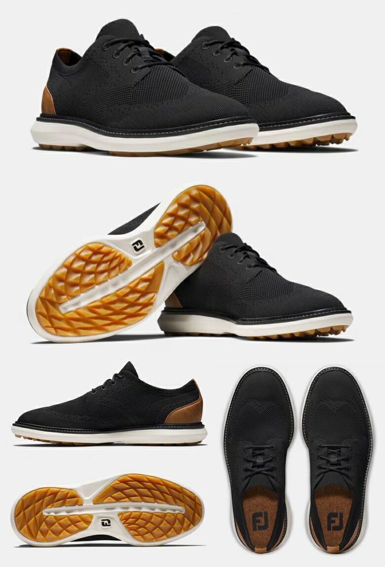 FootJoy Traditions Knit Golf Shoes (Onyx) フットジョイ トラディションズ ニット ゴルフ シューズ 57954