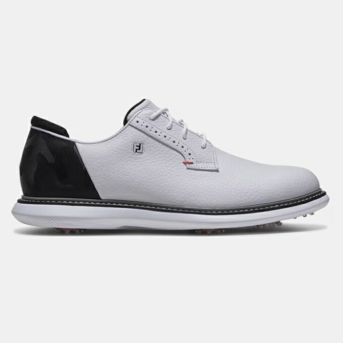 FootJoy Traditions Camo - Blucher Golf Shoes -White / Black Camo / Crimson フ...