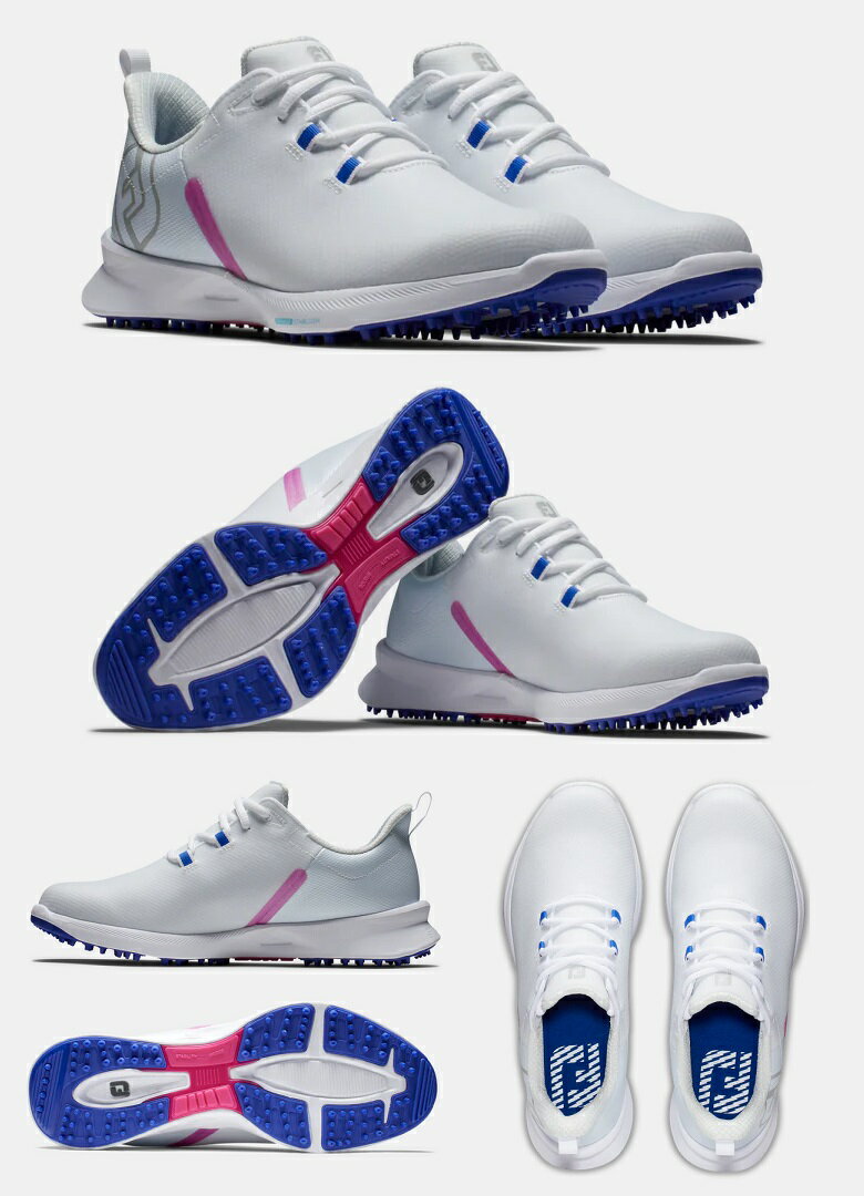 FootJoy FJ Fuel Sport Womens Golf Shoes - White / Pink フットジョイ FJ フューエル レディース ゴルフ シューズ 90127