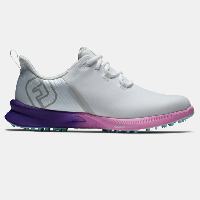 FootJoy FJ Fuel Sport Womens Golf Shoes - White / Purple フットジョイ FJ フューエル レディース ゴルフ シューズ 90547