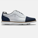 FootJoy Traditions Cap Toe Women's Golf Shoes-White / Navy եåȥ祤 ȥǥ å ȥ ǥ  塼 97911