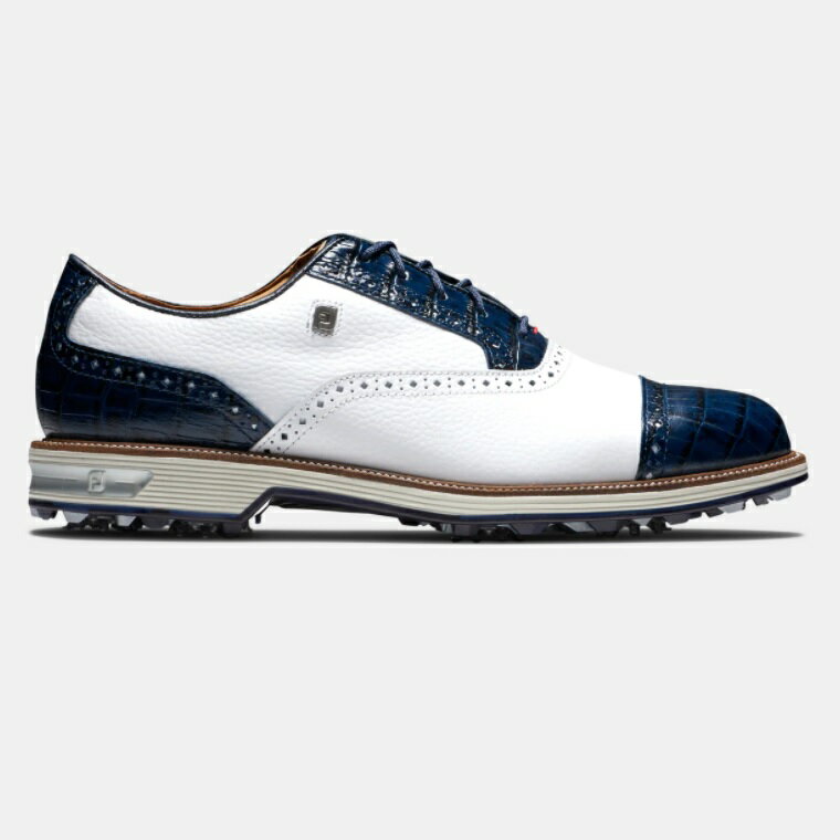 在庫あり！FootJoy Premiere Series - Tarlow Golf Shoes (White/Navy) フットジョイ ターロウ ゴルフ シューズ 53904