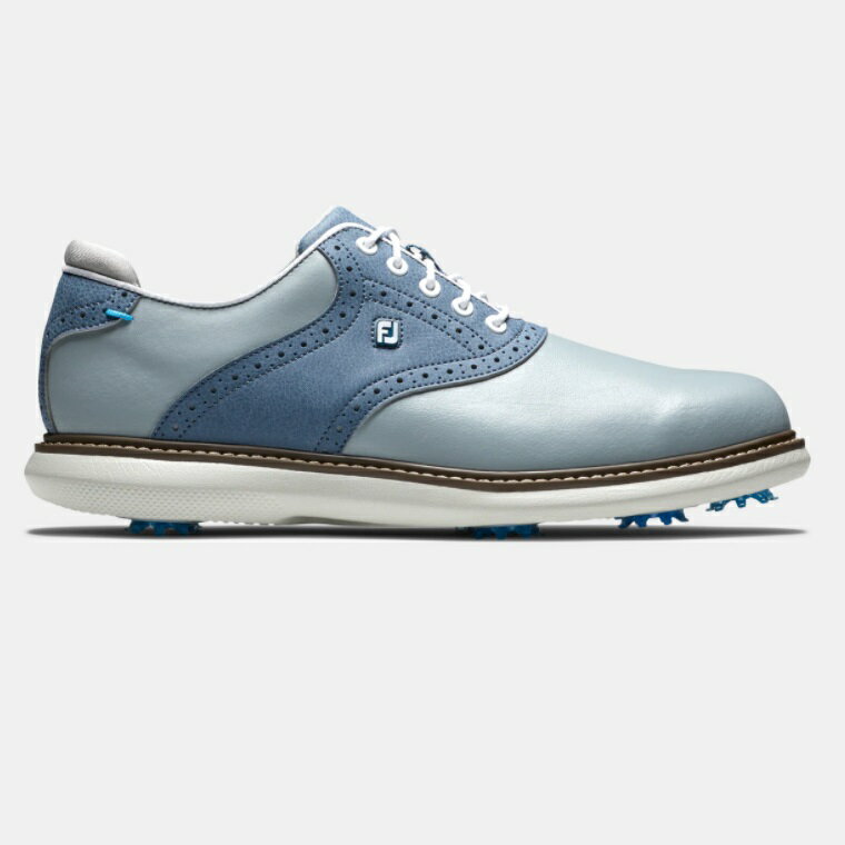 在庫あり！FootJoy Traditions Golf Shoes - (Grey/Blue) フットジョイ トラディションズ ゴルフ シューズ 57902