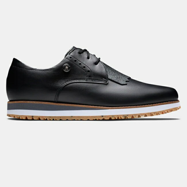 FootJoy Sport Retro - Kiltie Women Golf Shoes - Black フットジョイ スポーツ レトロ キルティ レディス ゴルフ シューズ