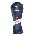 iliac golf The New Royal Driver Headcover (Navy Boa/Chalk Boa/iliac Script) イリアック ゴルフ ニューロイヤル ドライバー ヘッドカバー