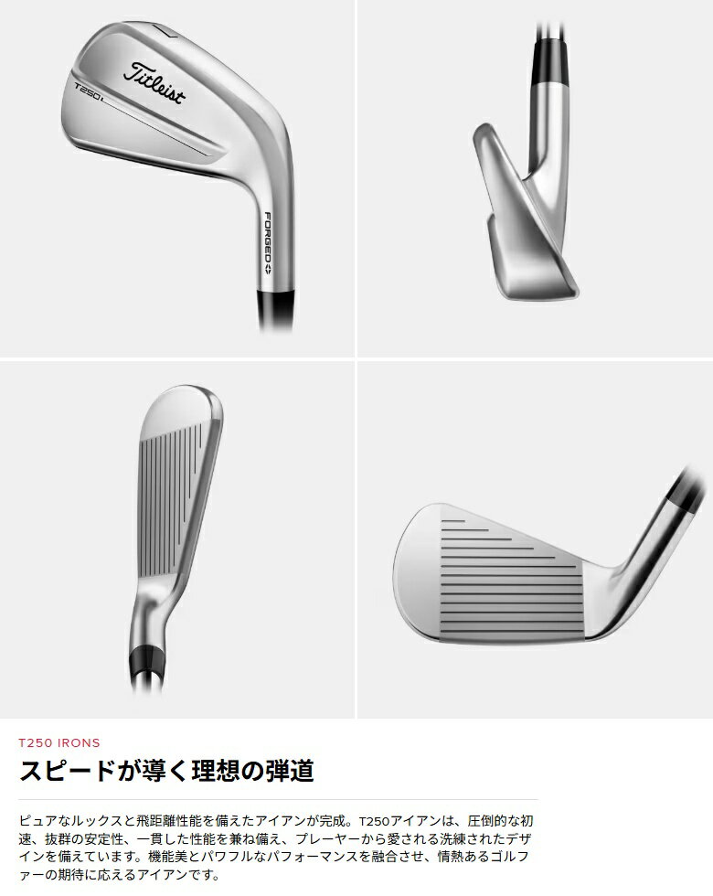 【単品アイアン】Titleist 2025 T250 Iron タイトリスト 2025 T250 単品アイアン メーカーカスタムシャフトモデル